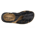 Josef Seibel Rosalie 03 Black Leather Womens Covered Toe Sandal