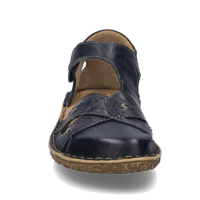 Josef Seibel Rosalie 03 Black Leather Womens Covered Toe Sandal
