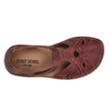 Josef Seibel Rosalie 29 Orchidee Red Leather Womens Covered Toe Sandal