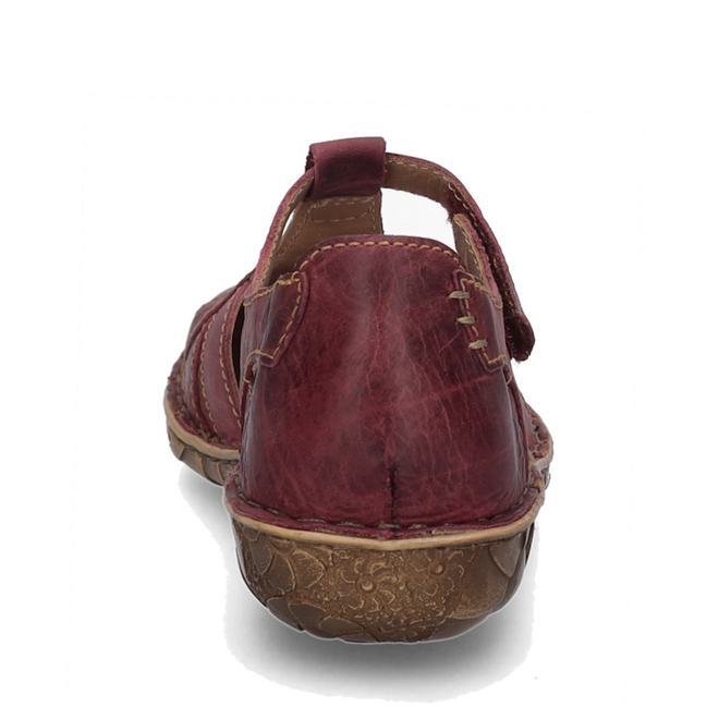 Josef Seibel Rosalie 29 Orchidee Red Leather Womens Covered Toe Sandal