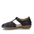 Josef Seibel Rosalie 29 Black Leather Womens Covered Toe Sandal