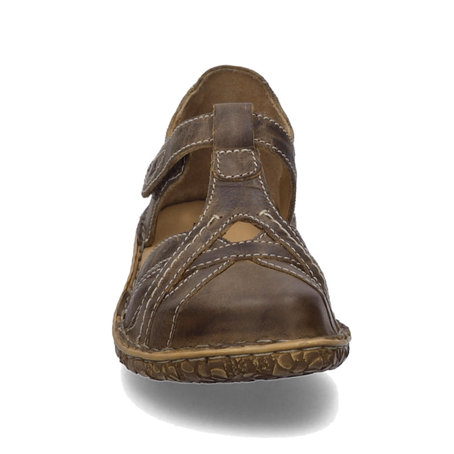 Josef Seibel Rosalie 29 Brandy Tan Leather Womens Covered Toe Sandal