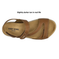 Josef Seibel Juliet 01 Womens Leather Comfort Sandal Cognac Tan