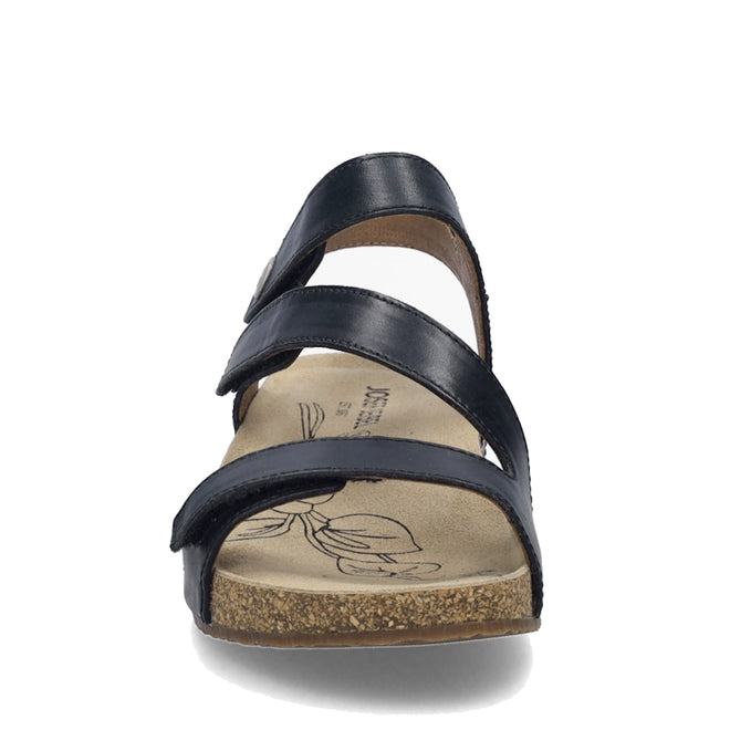 Josef Seibel Tonga 25 Womens Leather Comfort Sandal Schwarz Black