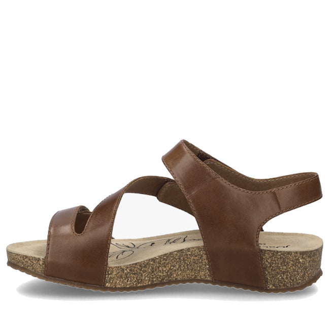 Josef Seibel Tonga 25 Womens Leather Comfort Sandal Camel Tan