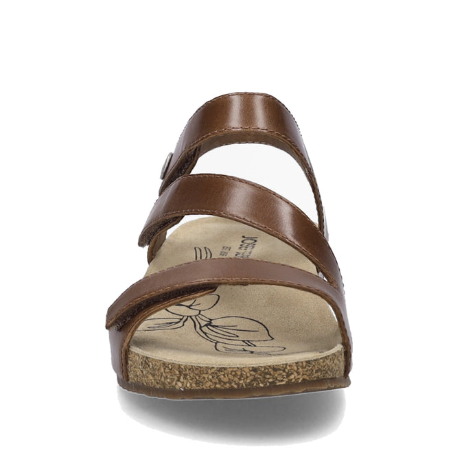 Josef Seibel Tonga 25 Womens Leather Comfort Sandal Camel Tan