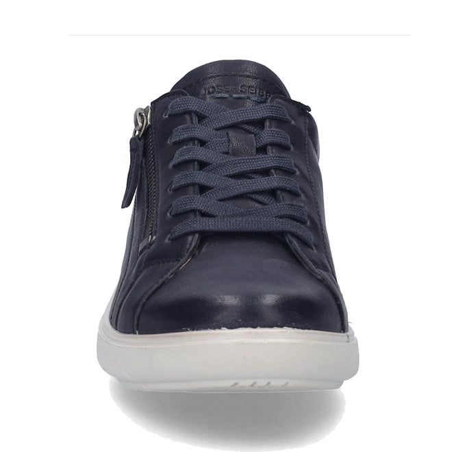 Josef Seibel Megan 01 Womens Casual Lace Up Shoe Navy w/Zip