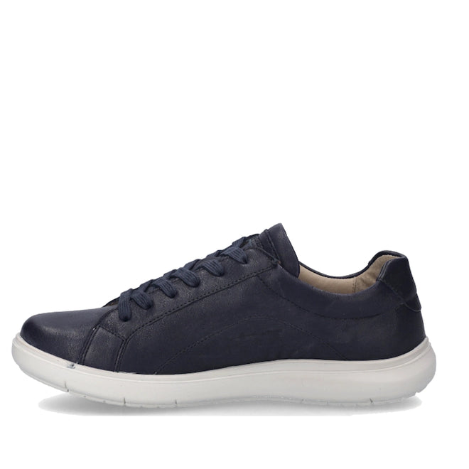 Josef Seibel Megan 01 Womens Casual Lace Up Shoe Navy w/Zip