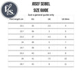 Josef Seibel Neele 57 Women's Leather Ankle Boot Zip Ocean Blue size guide: charts foot length in cm (22.1–26.7) with EU, UK, US women’s sizes. Title: Just a general guide only—great for comfy boots with removable footbed and daily wear., 4062838400144, 4062838400151, 4062838400168, 50811, 4062838400182, 4062838400199