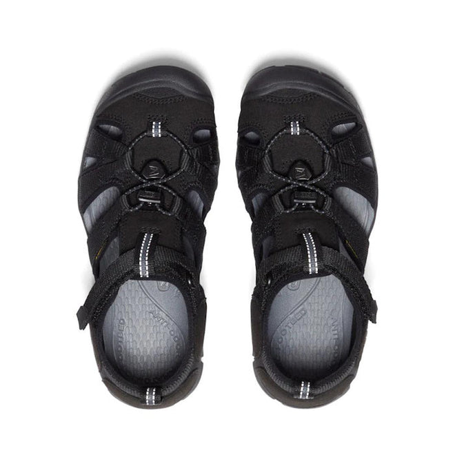 Keen Big Kids Black School Sandal - Seacamp 11 CNX - Black Sole