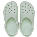 Pair of light green kids mint tint clogs, top down view on a white background,
198445207051,
198445207068,
198445207075,
198445207082,
198445207099,
198445207105,
198445207112,