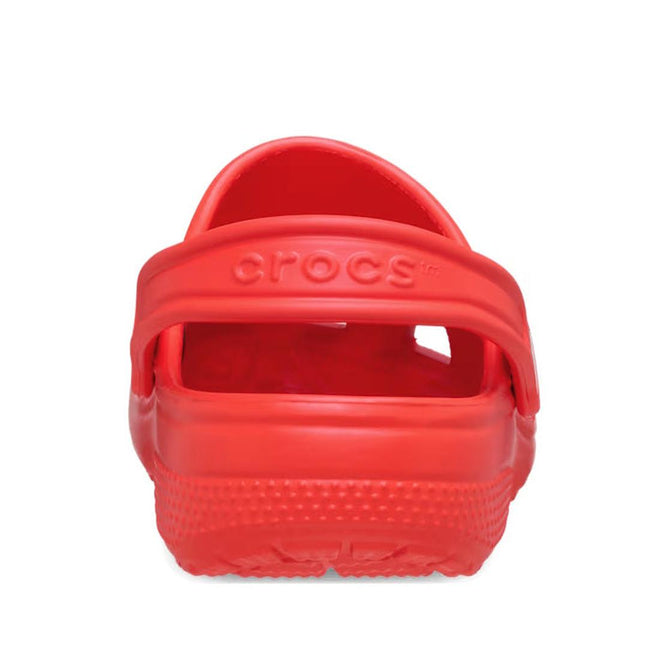 Kids bright orange Crocs sandal, viewed from the back showing the back strap on a white background,
198445207136,
198445207143,
198445207150,
198445207167,
198445207174,
198445207181,
198445207198,