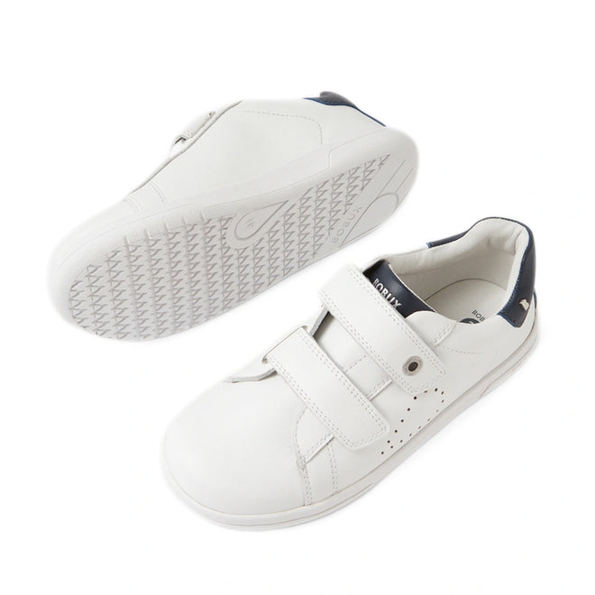 Bobux IW Iwalk Maverick Toddlers Leather Sneaker White Navy