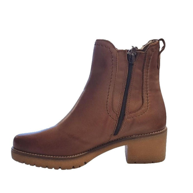 Inner leg view of Pitillos Tan Boot showing zip and tan coloured stacked heel and sole,
9905007874450,
9905007874252,
9905007873545,
9905008549982,
9905008549999,