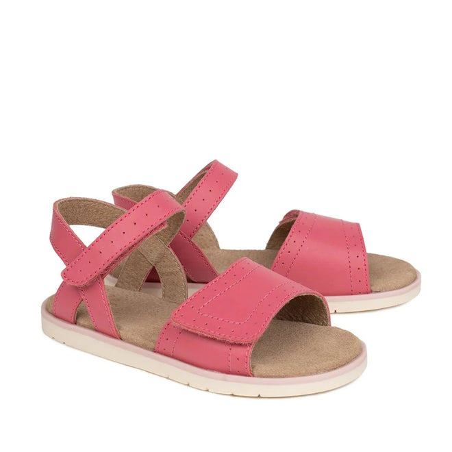 Pretty Brave Claire Leather Kids Sandals Rose Pink