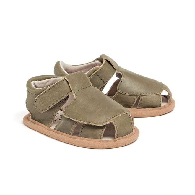 Pretty Brave Milo First Walker Sandal Khaki CLEARANCE NOT RETURNABLE