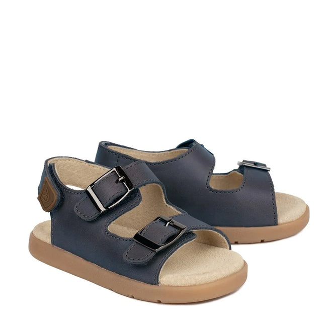 Pretty Brave Child Beau Indigo Leather Toddlers Sandal 26