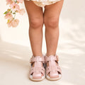 Pretty Brave Child Camilla Leather Toddlers Sandal Blush Pink 26