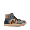Pretty Brave Kids Hi Top Boot Tan Combo