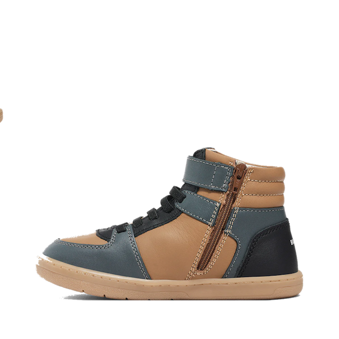 Pretty Brave Kids Hi Top Boot Tan Combo