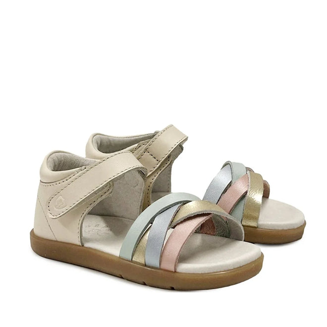 Pretty Brave Child Lily Leather Toddlers Sandal Pastel Multi 26