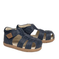 Pretty Brave Child Theo Indigo Leather Closed Toe Sandal 26