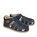 Pretty Brave Toby Indigo Closed Toe Leather Kids Sandal 26