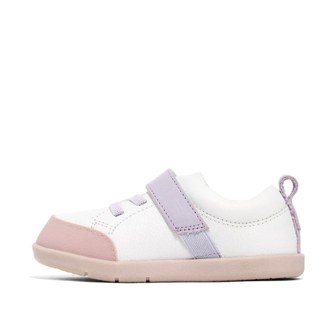 Pretty Brave Boston Leather Trainer First Walker White Blush