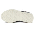 The image shows the white, textured sole of the Rollie Derby Applique Black Womens Leather Brogue Shoe with "rollie" embossed near the center. The Australian-designed sole features a zigzag traction pattern for grip., 9781760792312, 9781760792329, 9781760792336, 9781760792343, 9781760792350