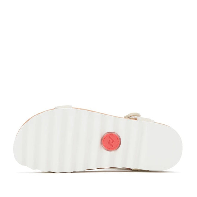 Rollie Womens Sandal Tooth Wedge Bone Croc