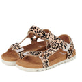 Rollie Womens Sandal Tooth Wedge Neutral Leopard