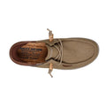 Top view of Skechers Mens Slip Ins Melson - Classy Moc Tan, featuring tan laces, a Luxe Foam insole, and Relaxed Fit design for all-day comfort in these casual men's slip-on shoes., 198376452049, 198376452056, 198376452063, 198376452070, 198376452087, 198376452094, 198376452100
