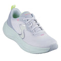 Light gray and green, right foot front side view, lace up running shoe on a white background,
198376768218,

198376768232,
198376768249,
198376768256,
198376768263,
198376768270,

198376768294,
198376768300,