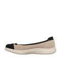 Skechers Ballet Flat On The Go Flex Radiant Bow Tique Natural Black
