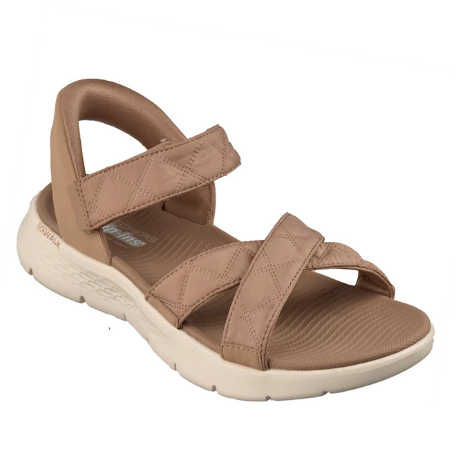 Skechers Womens Slip Ins Sandals Go Walk Flex Kaia Cozy Fit Maple
