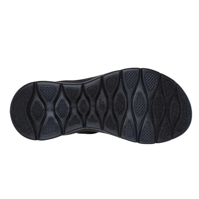 Skechers Womens WIDE WIDTH Slip Ins Sandals Go Walk Flex Glimmer Up Black