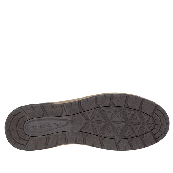 Skechers Mens Wide Width Garlan Pryor Waterproof Slip on Trainer Choclate