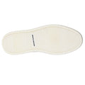 The image shows the white rubber sole of the Mens Skechers Slip-ins Owen - Connell Black, featuring a textured diagonal line pattern and the black Skechers logo at the center.