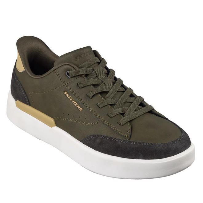 Mens Skechers Slip-ins Verloma Radical Street Shoe Olive