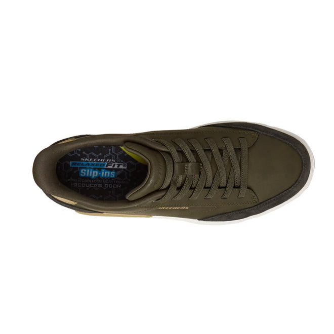 Mens Skechers Slip-ins Verloma Radical Street Shoe Olive