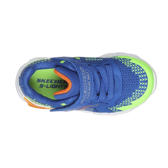 Skechers Toddlers Flex Glow Light Ups Bolt Blue