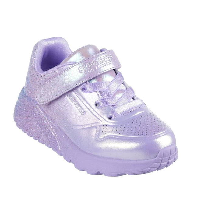 Skechers Toddlers Uno Lite Metallic Sparkle Lavender