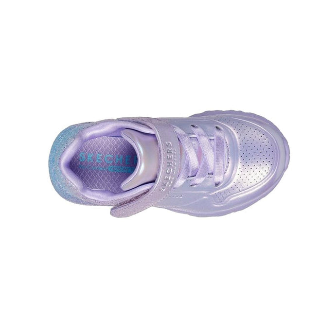 Skechers Toddlers Uno Lite Metallic Sparkle Lavender