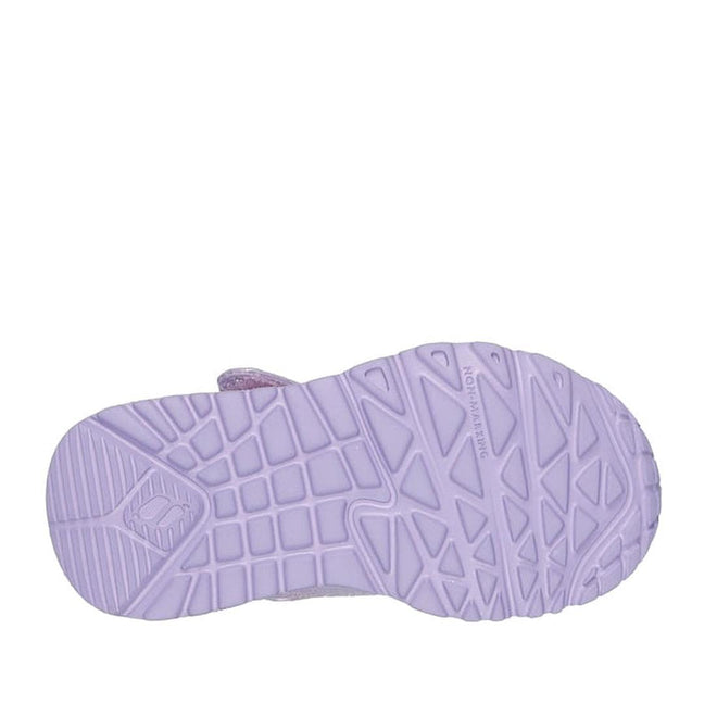 Skechers Toddlers Uno Lite Metallic Sparkle Lavender