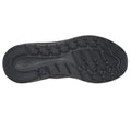 The image shows the black rubber outsole of the Skechers Arch Fit 2.0 Slip In WIDE FIT Lace Up Easy Chic Black, featuring a textured tread pattern and an embossed "S" near the heel., 50572, 198376162054, 198376162078, 198376162092, 198376162115, 50581