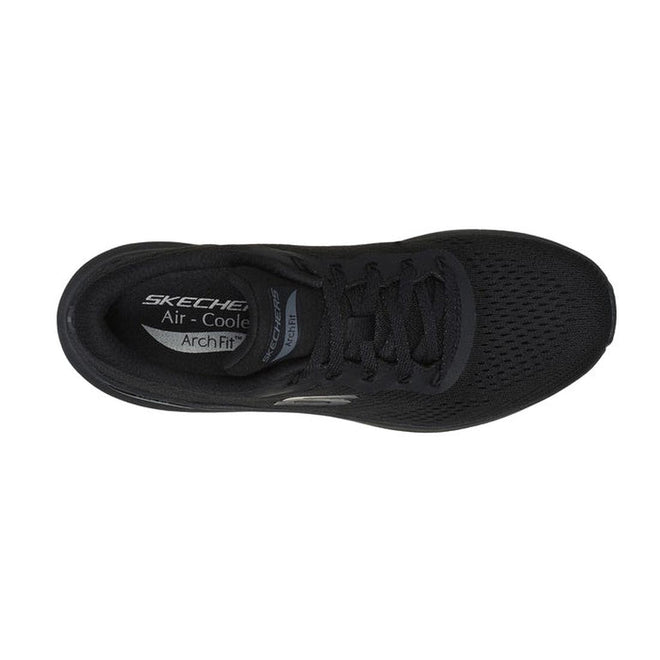 Skechers Arch Fit Lace Up Big League Black WIDE WIDTH