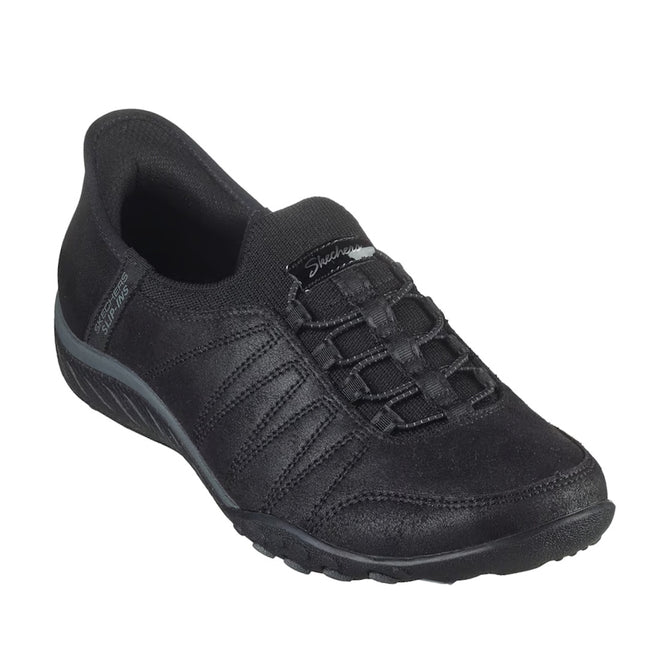 Skechers Womens Breathe Easy Home-Body Slip Ins Sneaker Black