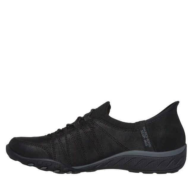 Skechers Womens Breathe Easy Home-Body Slip Ins Sneaker Black