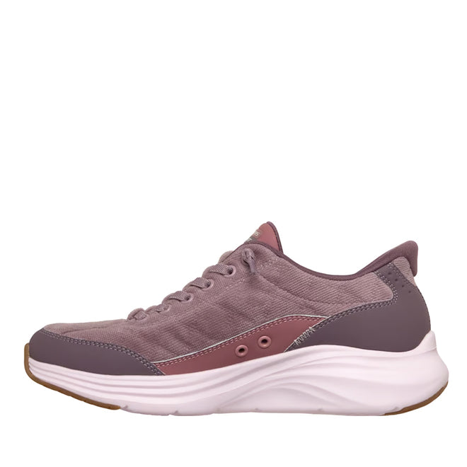 Skechers Womens Slip In Contour Foam Luxe Comfort Purple