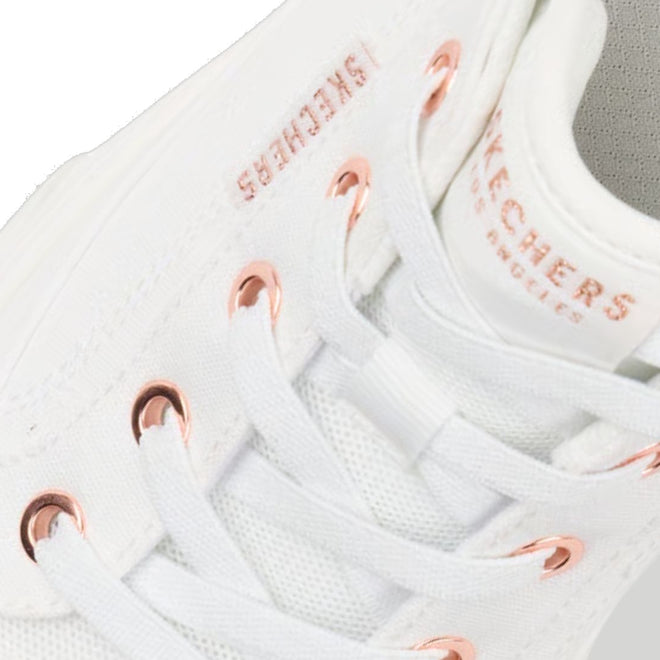 Skechers Arch Fit-Arcade See Ya There Shoe White Wide Slip In